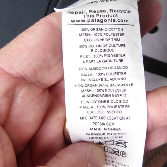 Patagonia Baseball Trucker Hat Cap Mesh Snap Back Embroidered Fish Logo Gorpcore - Picture 9 of 11